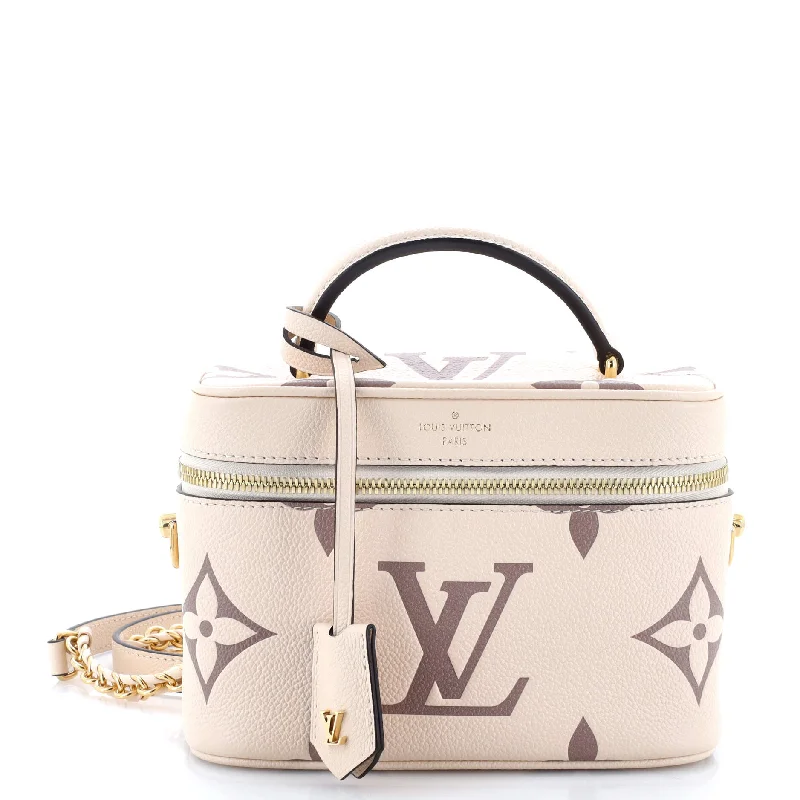 Vanity Handbag Bicolor Monogram Empreinte Giant PM