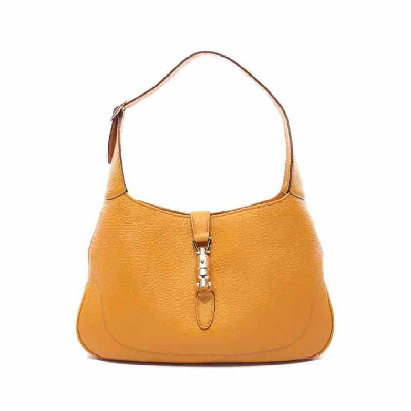 Gucci Jackie Leather Shoulder Bag, Yellow Leather