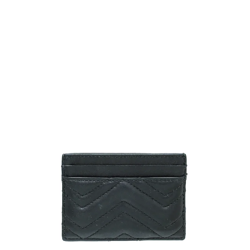 Gucci Black GG Marmont Card Case