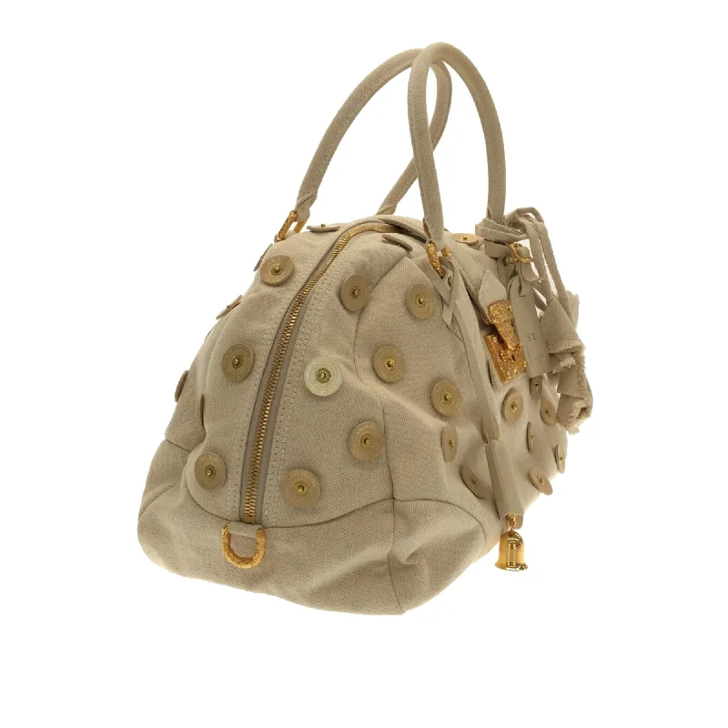 Louis Vuitton Brass Bowly Polka Dot Panama Bag (v0HWKI)