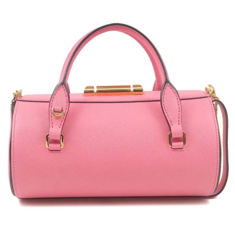 PRADA Sybille Leather 2Way Chain Shoulder Bag Pink 1BA216