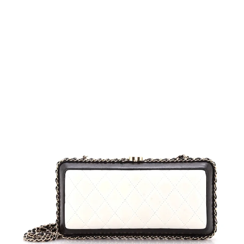 Chain Around Clutch Quilted Lambskin Small