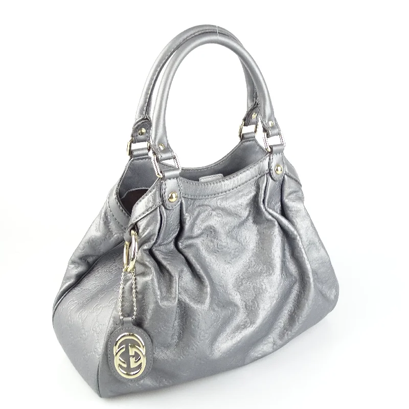 Gucci Grey Guccissima Sukey Tote