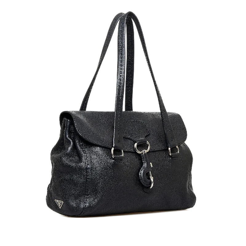 Prada Leather Shoulder Bag YolIa4