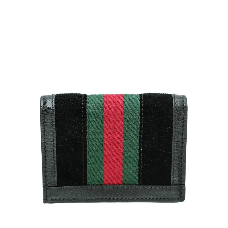 Gucci Black GG Ophidia Card Case Wallet