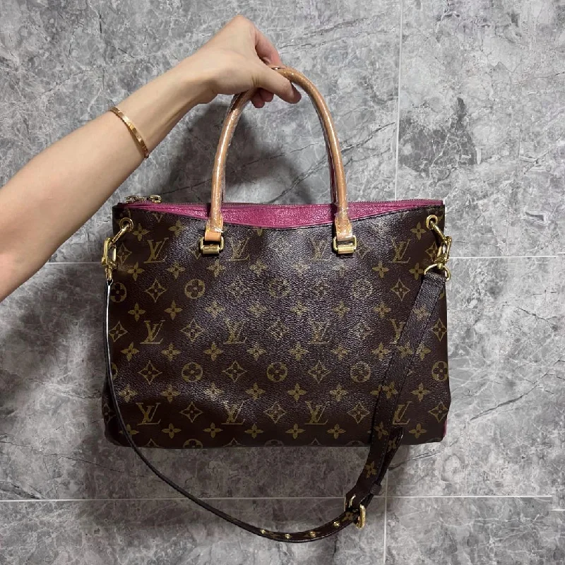 LV Pallas MM Monogram Leather Louis Vuitton