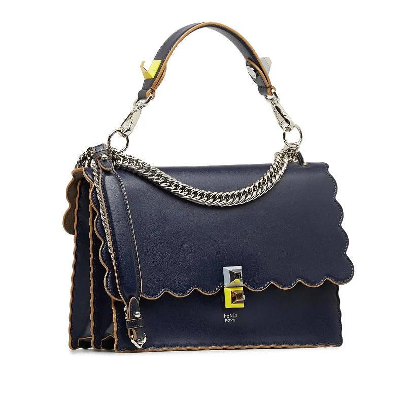 Fendi Scalloped Kan I Satchel (SHG-TUYgg3)