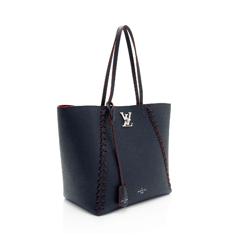 Louis Vuitton Calfskin Braided Lockme Cabas Tote (U3RwBn)