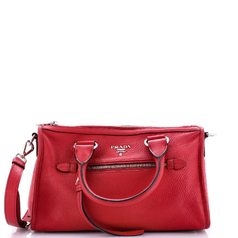 Front Zip Convertible Satchel Vitello Phenix Small