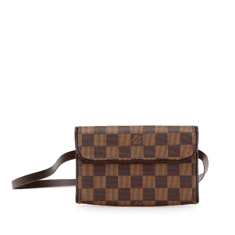 Brown Louis Vuitton Damier Ebene Florentine Pochette Belt Bag