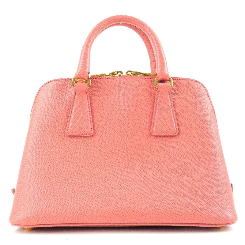 PRADA Leather Promenade 2 Way Shoulder Bag Pink BL0838