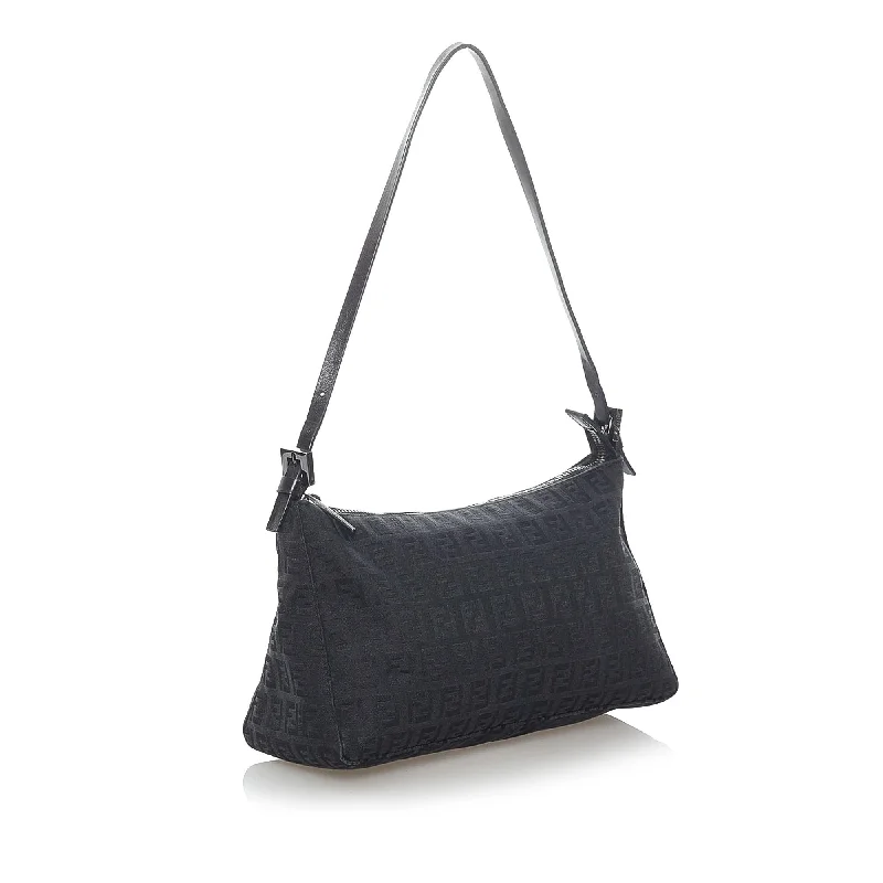 Fendi Zucchino Canvas Shoulder Bag (SHG-31421)