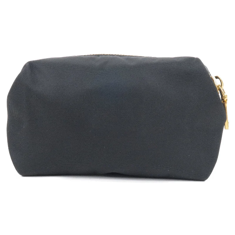 PRADA Nylon Cosmetic Pouch Cosmetics Bag NERO Black 1N1490