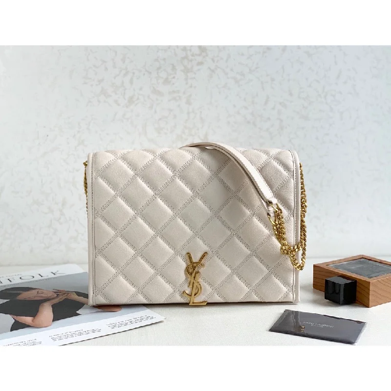 Yves Saint Laurent Becky Small Shoulder Bag White