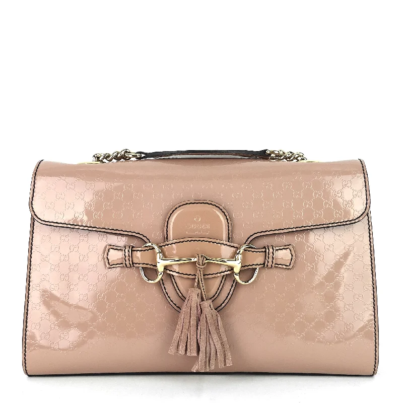 Emily Micro Guccissima Patent Leather Bag