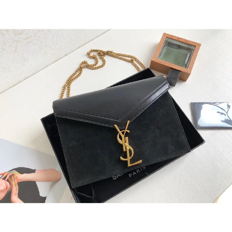 Yves Saint Laurent Cassandra Medium Chain Bag Black