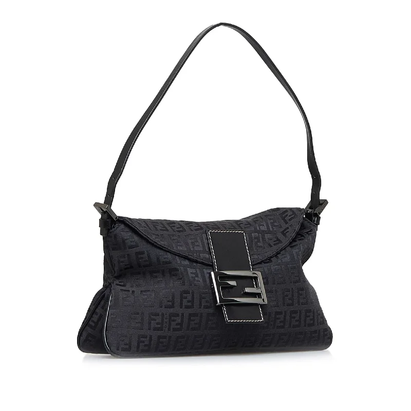 Fendi Zucchino Double Flap Baguette (SHG-1vyG7b)