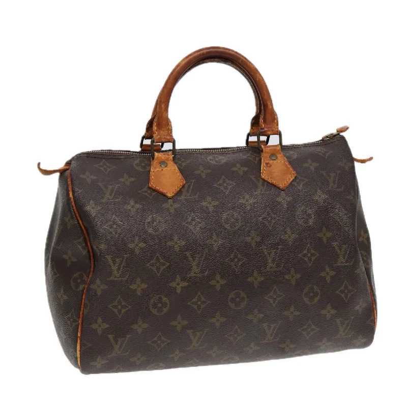 LOUIS VUITTON Monogram Speedy 30 Hand Bag M41526 LV Auth 87576