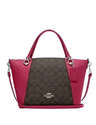 Coach Kacey Satchel In Signature Canvas