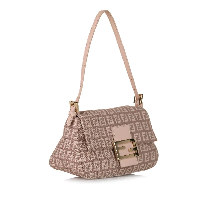 Fendi Zucchino Mamma Forever Canvas Baguette (SHG-31593)