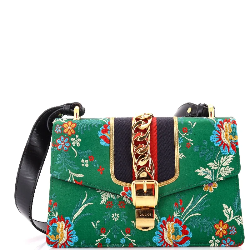 Sylvie Shoulder Bag Floral Jacquard Small