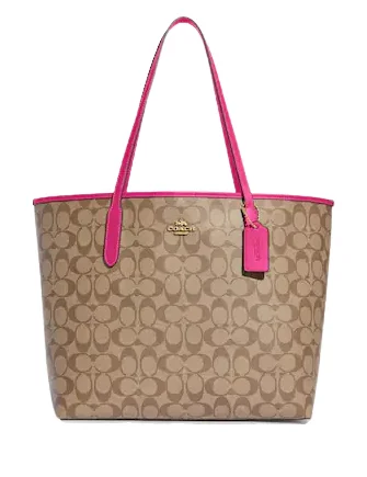 Coach City Tote In Signature Canvas