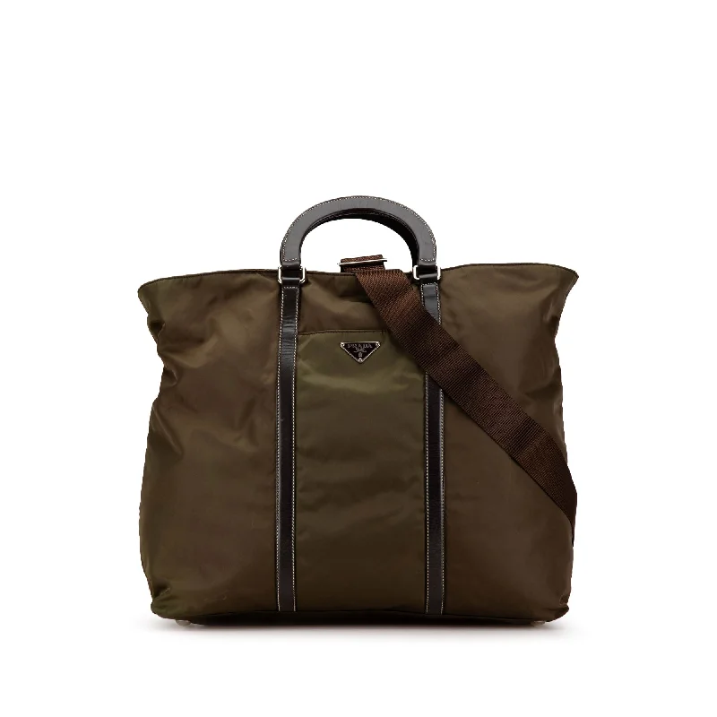 Brown Prada Tessuto Satchel