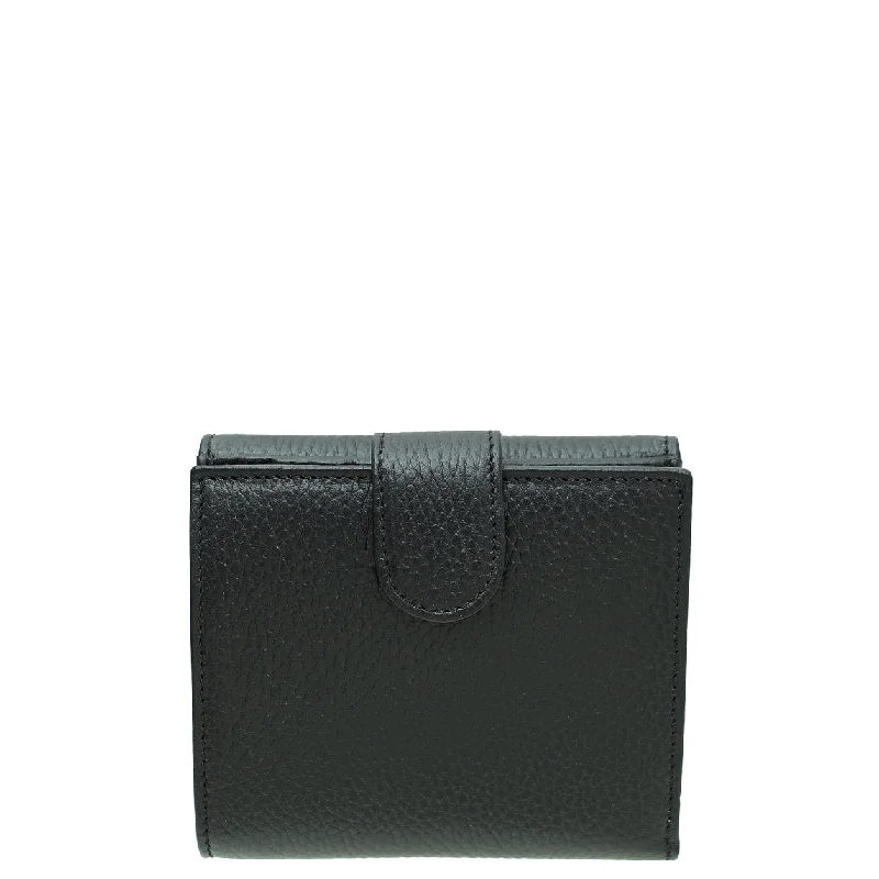 Gucci Black Interlocking G French Wallet