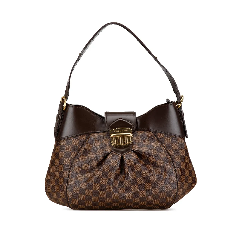 Brown Louis Vuitton Damier Ebene Sistina MM Shoulder Bag