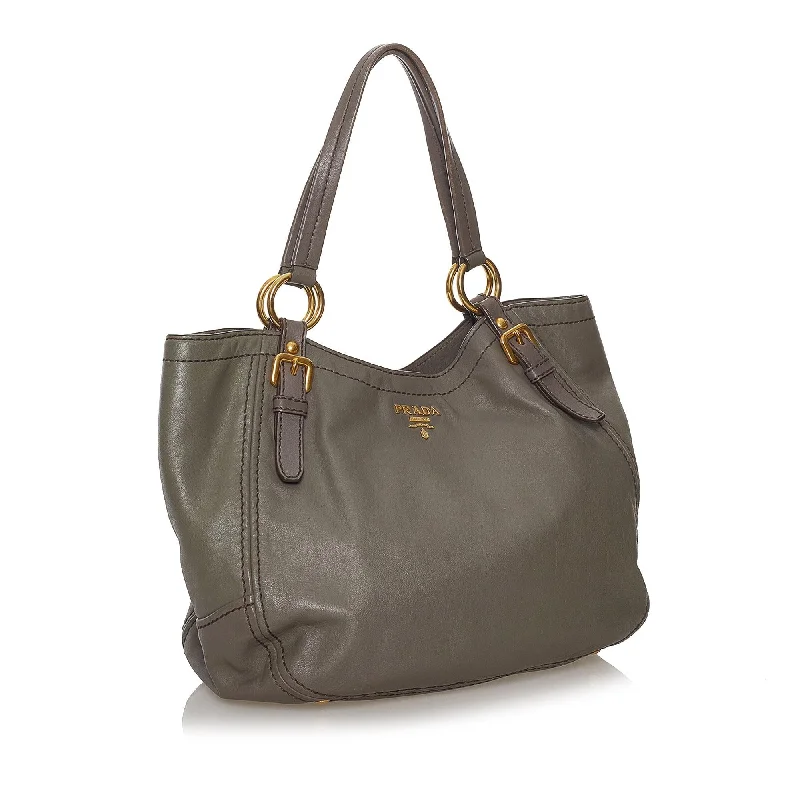 Prada Leather Tote Bag 33663