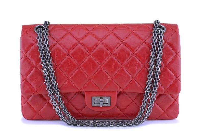 Chanel Red Aged Calfskin Reissue Medium 226 2.55 Flap Bag RHW